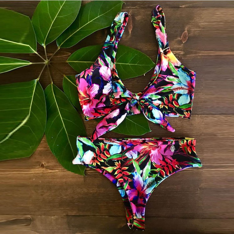 2019 Sexy High Neck Bikini Swimwear Women Swimsuit Push Up Bathing Suits Beach Wear Brazilian