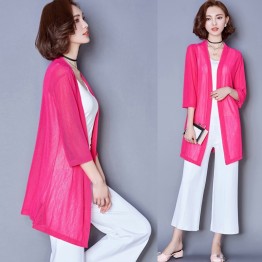 Chiffon Kimono Cardigan Casual Tops Shirts Loose Women Blouses Shirts Plus Size Summer Women Coat Tops Outerwear Ladies Clothing