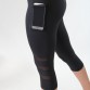 Glamcity Pocket Leggings Black Capri Activewear With Phone Pocket High Waist Leggins Gym Sport Fitness Legging Workout leggings
