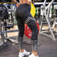 High Waist Fitness Leggings Women Workout Gold Print Leggings Female Activewear Leggins Sportswear Jeggings