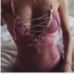 Hot Erotic Sexy Lingerie Pajamas Open Crotch Teddy For Women Lace Porno Babydoll Bandage Tie Bustier Deep V Underwear Costumes