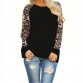 IYAEGE Womens Tops And Blouses Leopard Long Sleeve Blouse Casual Patchwork Shirts Women Tunic Tops Tee Blusas Plus Size 5XL