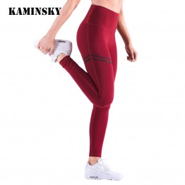 Kaminsky Women High Waist Leggins Women's Fashion Push Up Legging Polyester Activewear Bodybuilding Jeggings Fitness Leggings