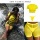 Knot crop top bikini 2019 Leopard swimwear women bathers Yellow push up swimsuit female T-shirt thong bikini sexy bathing suit