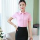 Korean Fashion Summer Cotton Women Shirts White Short Sleeve Women Blouses Ladies Plus Size 5XL Pink Womens Tops and Blouses