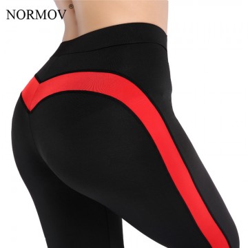 NORMOV Fashion Heart Push Up Autumn Leggings Women High Waist Workout Leggings Activewear Slim Polyester Legging Pants S-XL32820361638