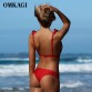 OMKAGI Brand Sexy Bikini 2019 Swimsuit Swimwear Women Push Up Bikinis Set Swimming Bathing Suit Beachwear Maillot De Bain Femme