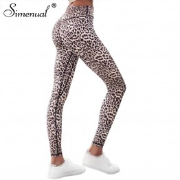 Simenual Harajuku high waist leopard leggings women sportswear fitness clothing 2018 athleisure sexy legging activewear pants