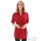 Summer Casual Dress Shirts Women 2019 Fashion Office Lady Solid Red Chiffon Dresses For Women Sashes Tunic Ladies Vestidos Femme