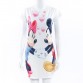 Summer casual women's clothing Stylish and elegant short-sleeved round neck bag hip mini dress Sexy chic 3D Mickey Mouse Dress