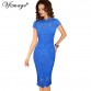 Vfemage Womens Elegant Sexy Crochet Hollow Out Pinup Party Evening Special Occasion Sheath Fitted Vestidos Dress 4272