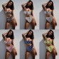 ZTVitality Sexy Bikinis Solid Push Up Bikini 2019 Hot Sale Padded Bra Straps High Waist Swimsuit Swimwear Women Print Biquini XL