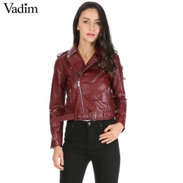 women candy color faux PU leather short motorcycle jacket zipper pockets sexy punk coat ladies casual outwear tops casaco CT1293