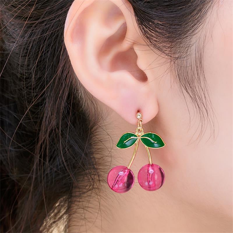 2019-Korea-New-Cute-Little-Fresh-Love-Cherry-Earrings-Enamel-Cherry-Long-Drop-Earrings-Womens-Jewelr-32915484799