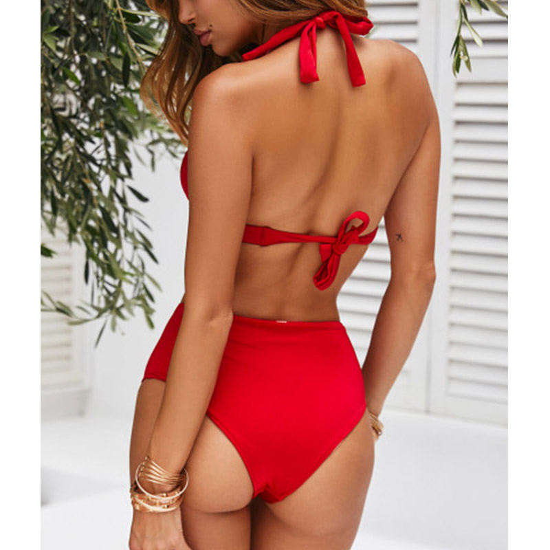 2019-Sexy-High-Waist-Dot-Print-Bikini-swimwear-Women-Halter-Push-Up-Bikini-set-Swimsuit-female-Biqui-32998295245