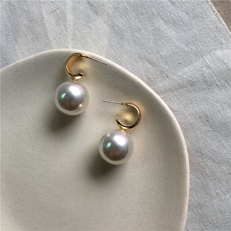 Dominated-Women-New-Fashion-Pearl-Earrings-Personality-Metal-Geometry-Water-Drop-Kinds-Of-Exaggerate-32962976525